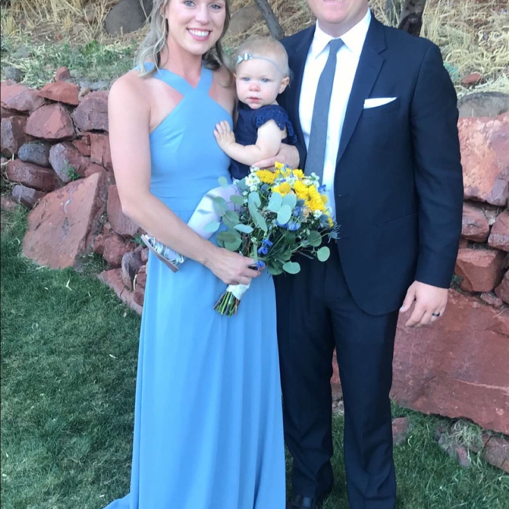 Slate Blue Lulu’s Bridesmaids Dress